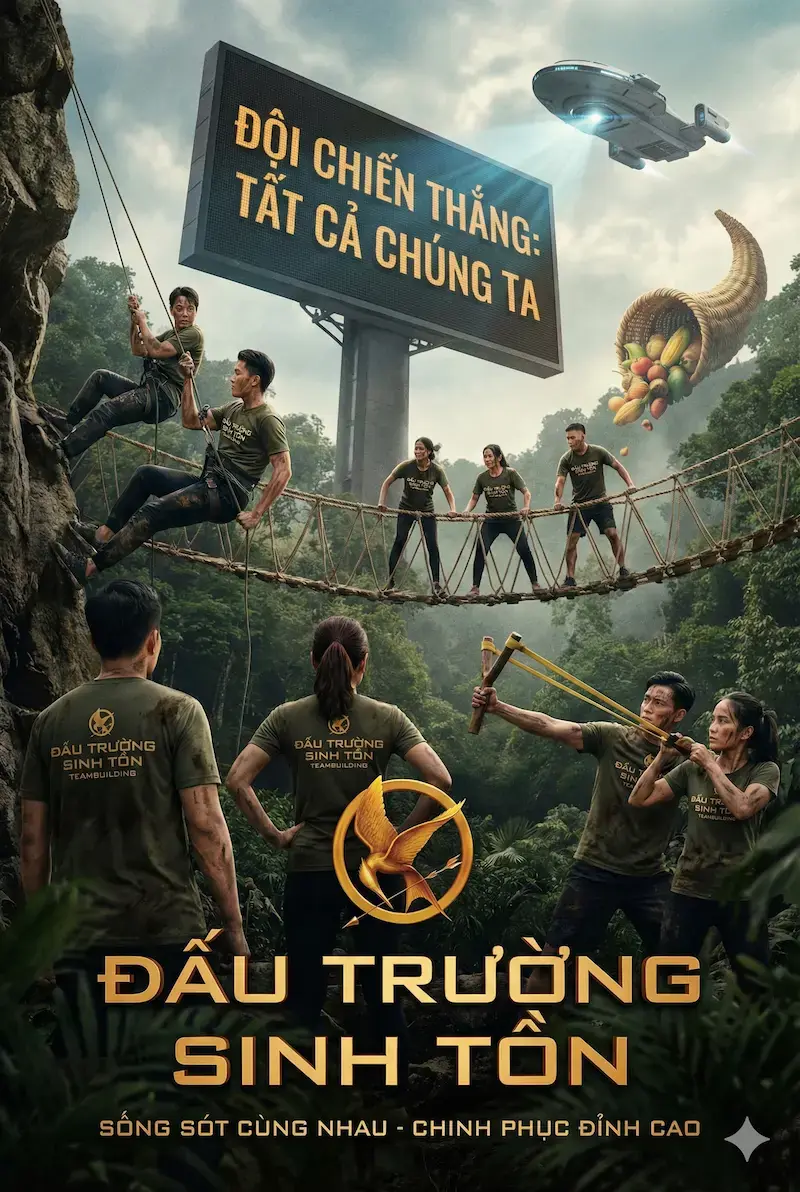 Poster Teambuilding Đấu Trường Sinh Tử