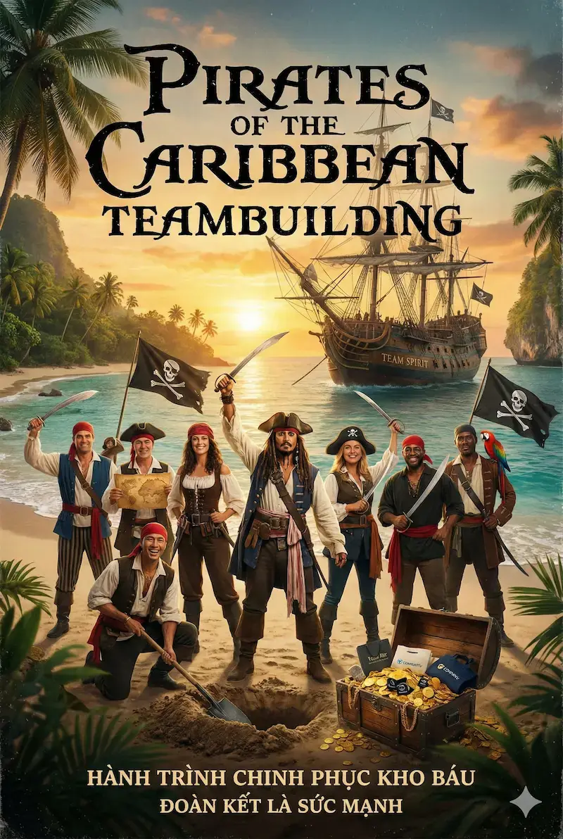 Poster Teambuilding Pirates of the Caribbean